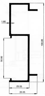 alumunium Curtain Wall-Curtain Wall Group 2438 - 2501